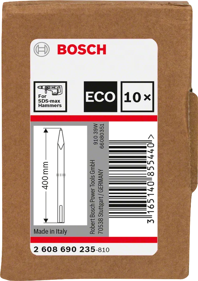 Pack cincel Bosch SDS-max ECO 400mm.