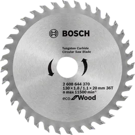 Hoja de sierra circular Bosch Eco para madera de 130 mm.