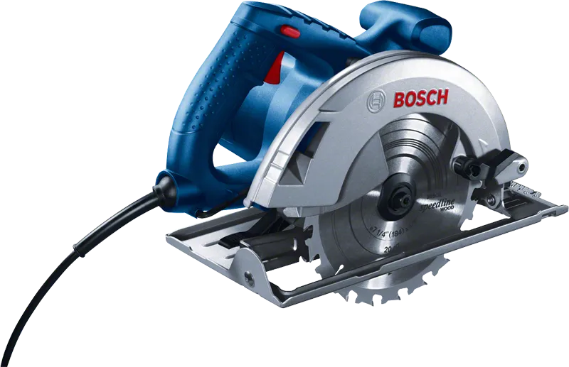 Sierra circular de mano Bosch GKS 20-65 para cortar madera.