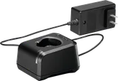 Cargador de batería Bosch GAL 12V-20 con fuente de alimentación.
