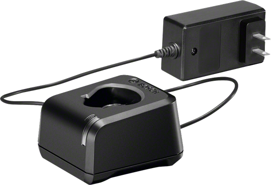 Cargador Bosch GAL 12V-20 con fuente de alimentación.