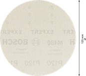 Malla de lijado Bosch EXPERT M480 de 125 mm y grano 120.