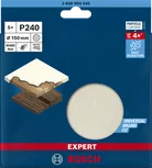 Malla de lijado Bosch EXPERT M480 de 150 mm P240 para la reducción del polvo.