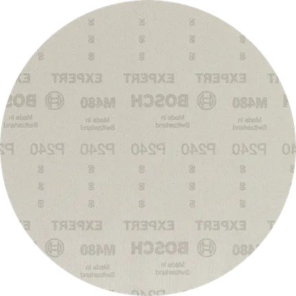 Malla de lijado Bosch EXPERT M480 de 225 mm G240 para lijadoras de paneles de yeso.