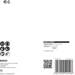 Malla de lijado Bosch EXPERT M480 de 125 mm, paquete de 100 unidades.