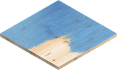 Madera pintada.