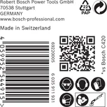 Etiqueta para papel de lija Bosch EXPERT C470 para lijadoras de paneles de yeso.