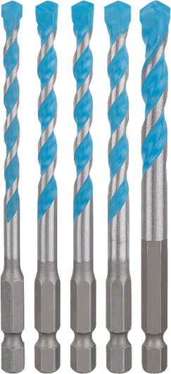 Juego de brocas Bosch EXPERT HEX-9 MultiConstruction de 5 piezas.