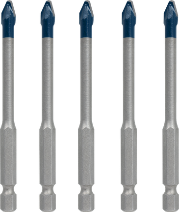 Juego de brocas de cerámica dura Bosch EXPERT HEX-9 de 6 mm.