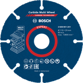 Disco de corte de carburo Bosch EXPERT Multi Material, 110 x 20 mm.