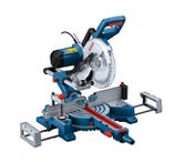 Sierra ingletadora Bosch GCM 254 D con guía angular ajustable.