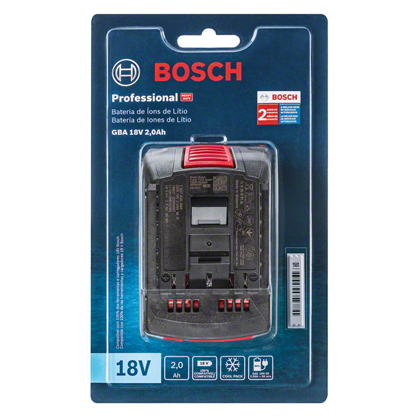 Batería de Iones de Litio Bosch GBA 18V 2,0 Ah