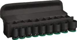 Juego de llaves de impacto Bosch PRO de 1/2 pulgada estándar, 9 piezas.