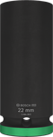 Vaso de impacto Bosch PRO de 1/2 pulgada (22 mm de profundidad).