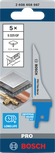 Hojas de sierra de calar Bosch PRO Thin Metal S325GF BIM, paquete de 5 unidades.