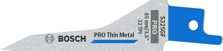 Hoja de sierra bimetálica Bosch PRO Thin Metal S325GF.