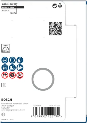 Cabezal de pulido multimaterial Bosch PRO de 2,5 x 100 x 22,23 mm.