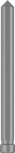Pasador piloto Bosch para fresa anular PRO Metal TCT de 7 x 90 mm.