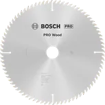 Hoja de sierra circular para madera Bosch PRO de 254 mm para un corte preciso de la madera.