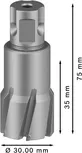 Fresa anular Bosch PRO Metal TCT de 30 x 35 x 75 mm.
