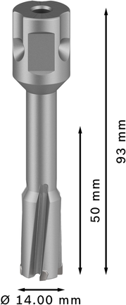 Fresa anular Bosch PRO Metal TCT de 14 x 50 x 93 mm.