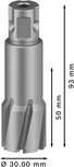 Fresa anular Bosch PRO Metal TCT de 30 x 50 x 93 mm.