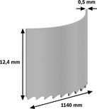 Hoja de sierra de cinta Bosch PRO CB4418 de 1140 mm para metal.