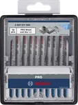 Juego de 10 hojas de sierra de calar Bosch PRO para metal y aluminio.