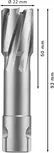 Fresa anular Bosch PRO Metal TCT de 22 x 50 x 93 mm.
