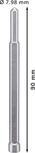 Pasador piloto Bosch para fresa anular PRO Metal TCT, 7 x 90 mm.
