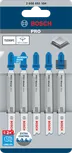 Paquete de hojas de sierra de calar finas Bosch PRO Metal T121GFC, 92 mm.