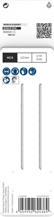 Hoja de sierra de calar Bosch PRO Wood precise T344DP de 152 mm, paquete de 2 unidades.