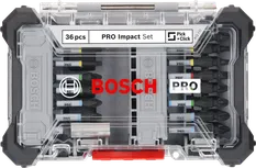 Juego de puntas de destornillador de impacto Bosch PRO de 36 piezas.