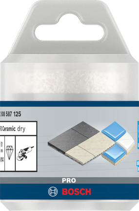 Broca de cerámica Bosch PRO de 51 mm para cortar núcleos en seco para azulejos.
