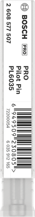 Pasador piloto Bosch para fresa anular PRO Metal TCT, 6 x 90 mm.