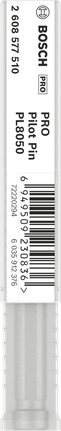 Pasador piloto Bosch PRO para fresa anular de metal TCT de 7x106 mm.