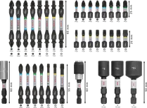 Juego de puntas de destornillador de impacto Bosch PRO, 36 piezas.