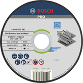 Disco de corte Bosch PRO para acero inoxidable y metal de 125 mm.