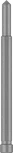 Pasador piloto Bosch para fresa anular PRO Metal TCT de 6 x 90 mm.