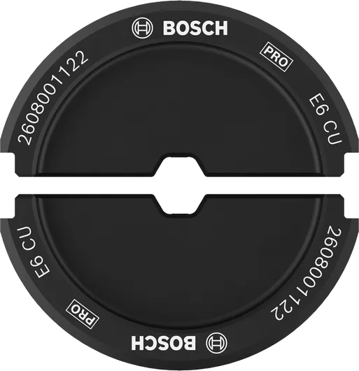 Matriz de crimpeado Bosch PRO E6 CU 6 mm² para cobre.