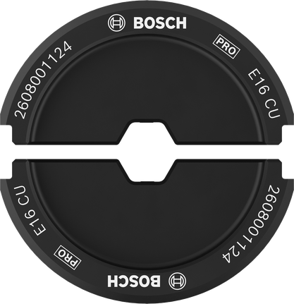 Matriz de crimpeado Bosch PRO E16 CU para cobre de 16 mm².