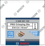 Matriz de crimpado Bosch PRO E10 CU 10 mm².