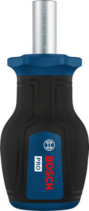 Destornillador Bosch PRO Stubby Bit con mango ergonómico.