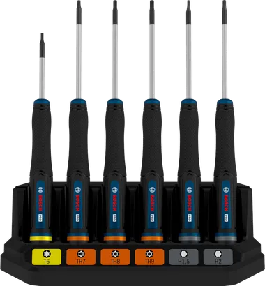 Juego de destornilladores PRO TX/TH/H Precision, 6 piezas