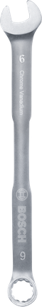 Llave combinada Bosch de 6 mm de cromo vanadio.