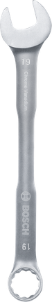 Llave combinada Bosch de 19 mm de cromo vanadio.