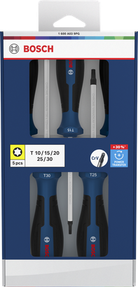 Juego de atornilladores Torx, 5 piezas