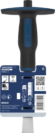 Cincel plano para mampostería Bosch PRO con protección de mano.