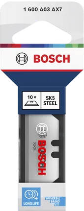 Hoja trapezoidal Bosch paquete de 10 SK5 acero de larga duración.
