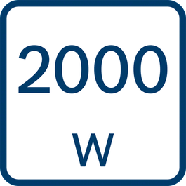 Nimisisendvõimsus 2000 W 